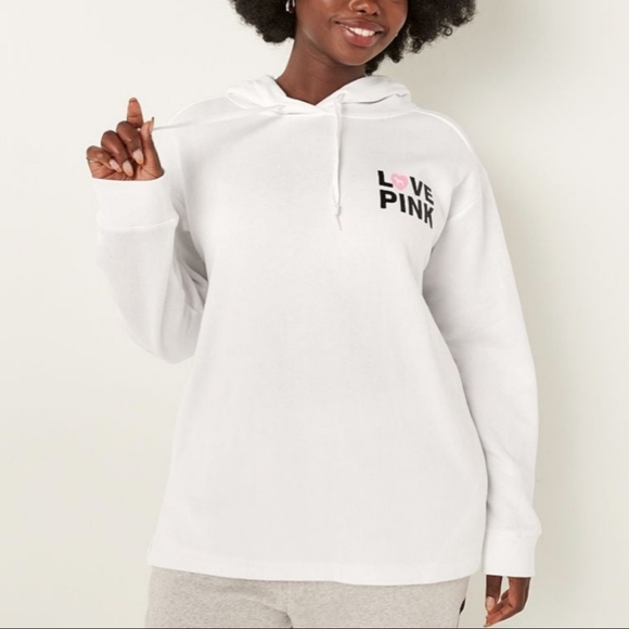 Vs pink originals campus hoodie, size large. NWT. - Picture 5 of 5